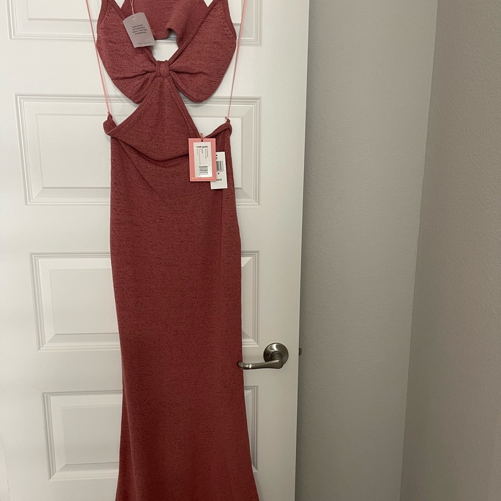 Cult Gaia Backless Red Dress